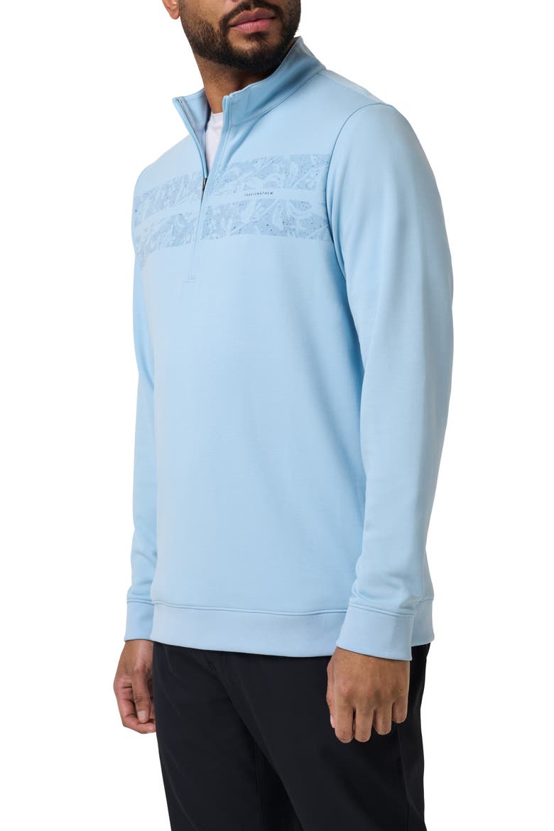 First Class Menu Quarter Zip Pullover, Alternate, color, DREAM BLUE