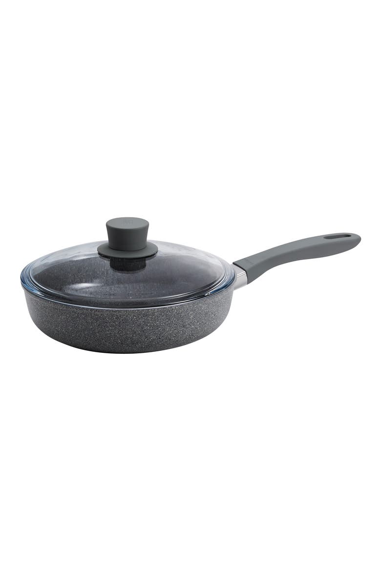 2.6-Quart Nonstick Sauté Pan with Lid, Main, color, GREY