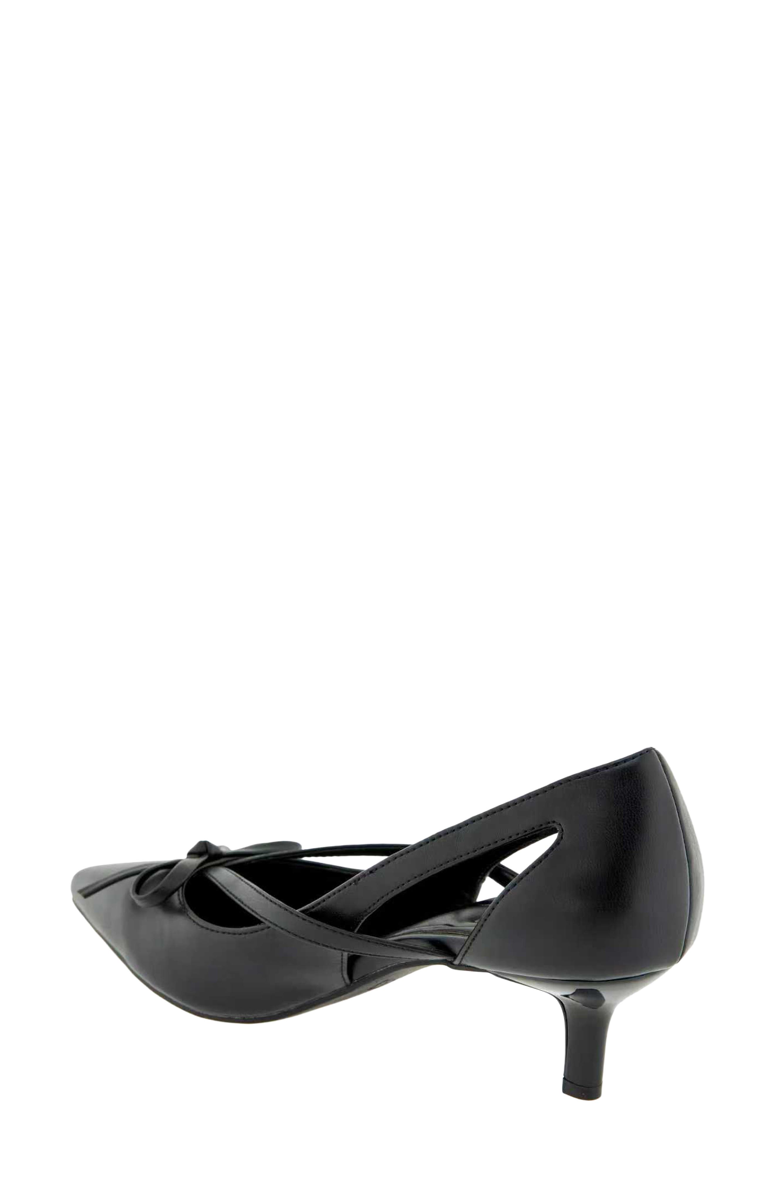 Dawny Faux Leather Pump, Alternate, color, BLACK
