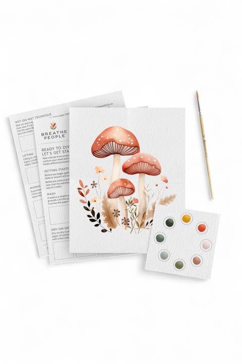 Mushroom All-In-One Watercolor Kit