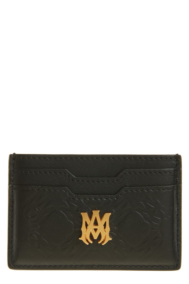 MA Quad Leather Card Case, Main, color, BLACK