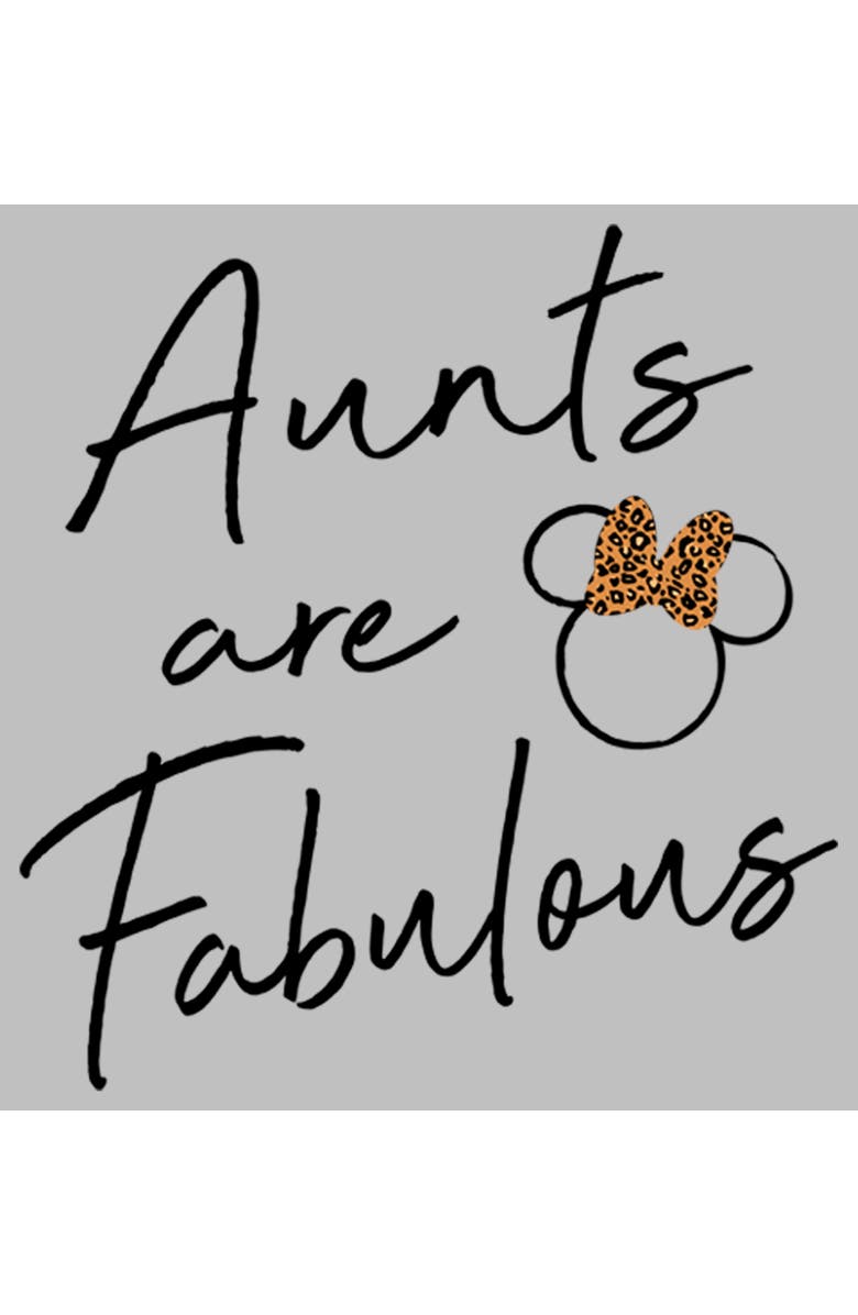 Mickey & Friends Women's Mickey & Friends Aunts Are Fabulous  Graphic T-Shirt, Alternate, color, Athletic Heather