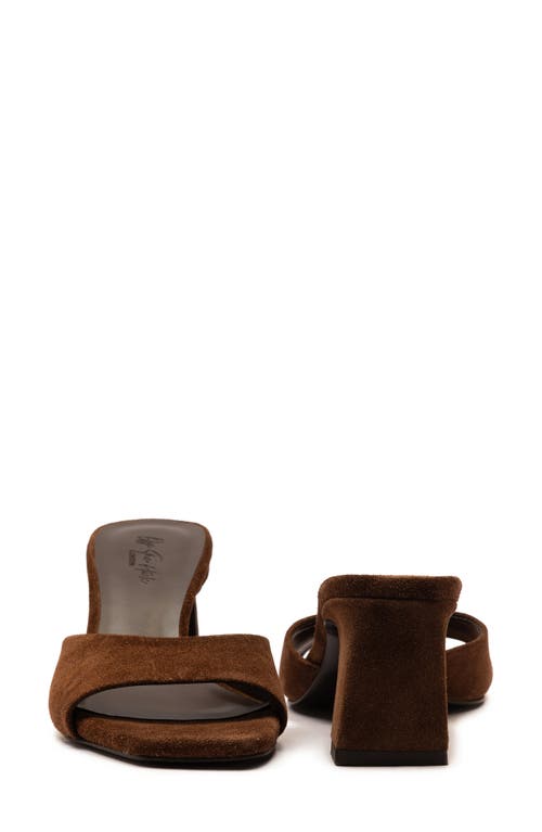 Off The Hook London Park Block Heel Sandal In Brown