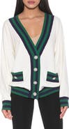 Alexia Admor Frances Stripe Trim Cardigan