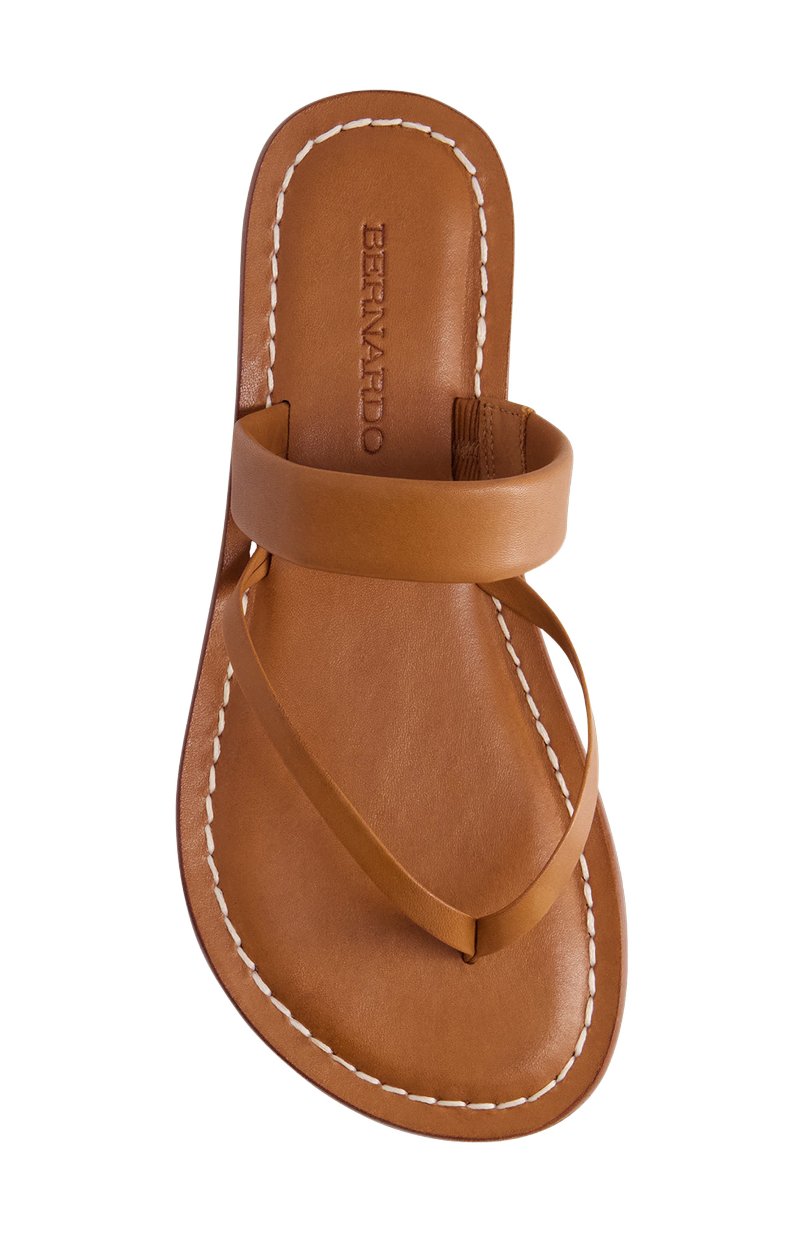 Bernardo Footwear Leia Sandal, Alternate, color, Luggage Antique Calf
