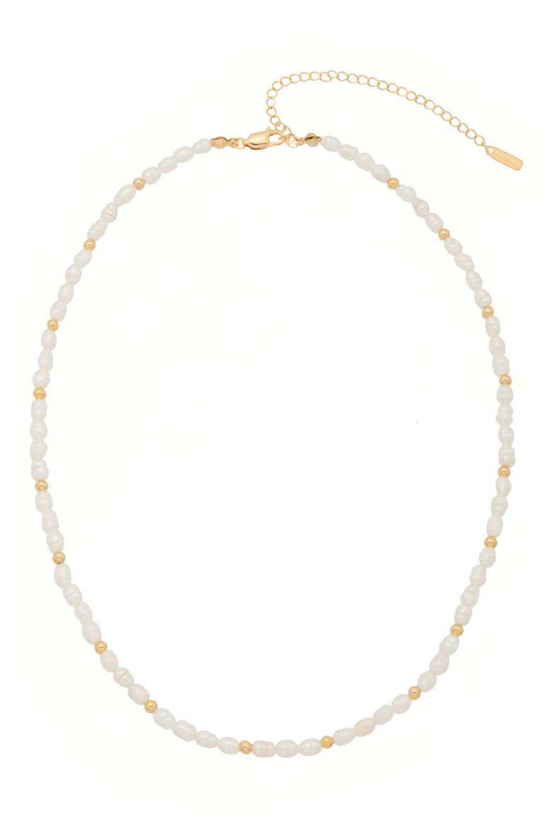 Freshwater Seed Pearl Necklace, Main, color, WHITE