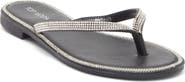 TOP MODA Haiti Rhinestone Embellished Flip Flop