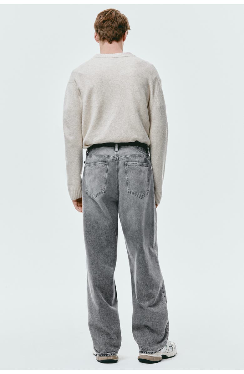 H&M Fairfax baggy jeans, Alternate, color, Medium Denim Gray