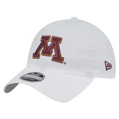 Men's New Era White Minnesota Golden Gophers Active Ripstop 9TWENTY Adjustable Hat