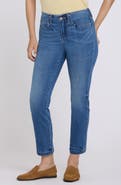 NYDJ Sheri Clean Waist Ankle Slim Straight Jeans