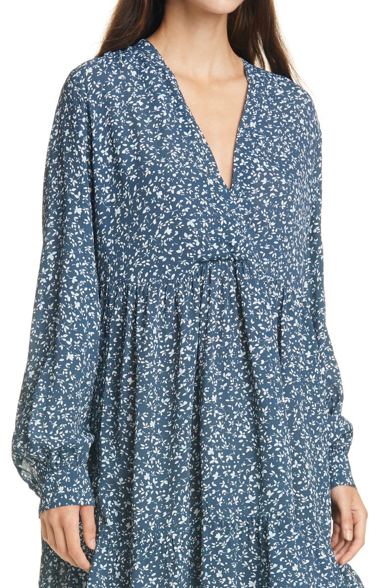 Samsøe Samsøe Mori Calico Long Sleeve Dress, Alternate, color,