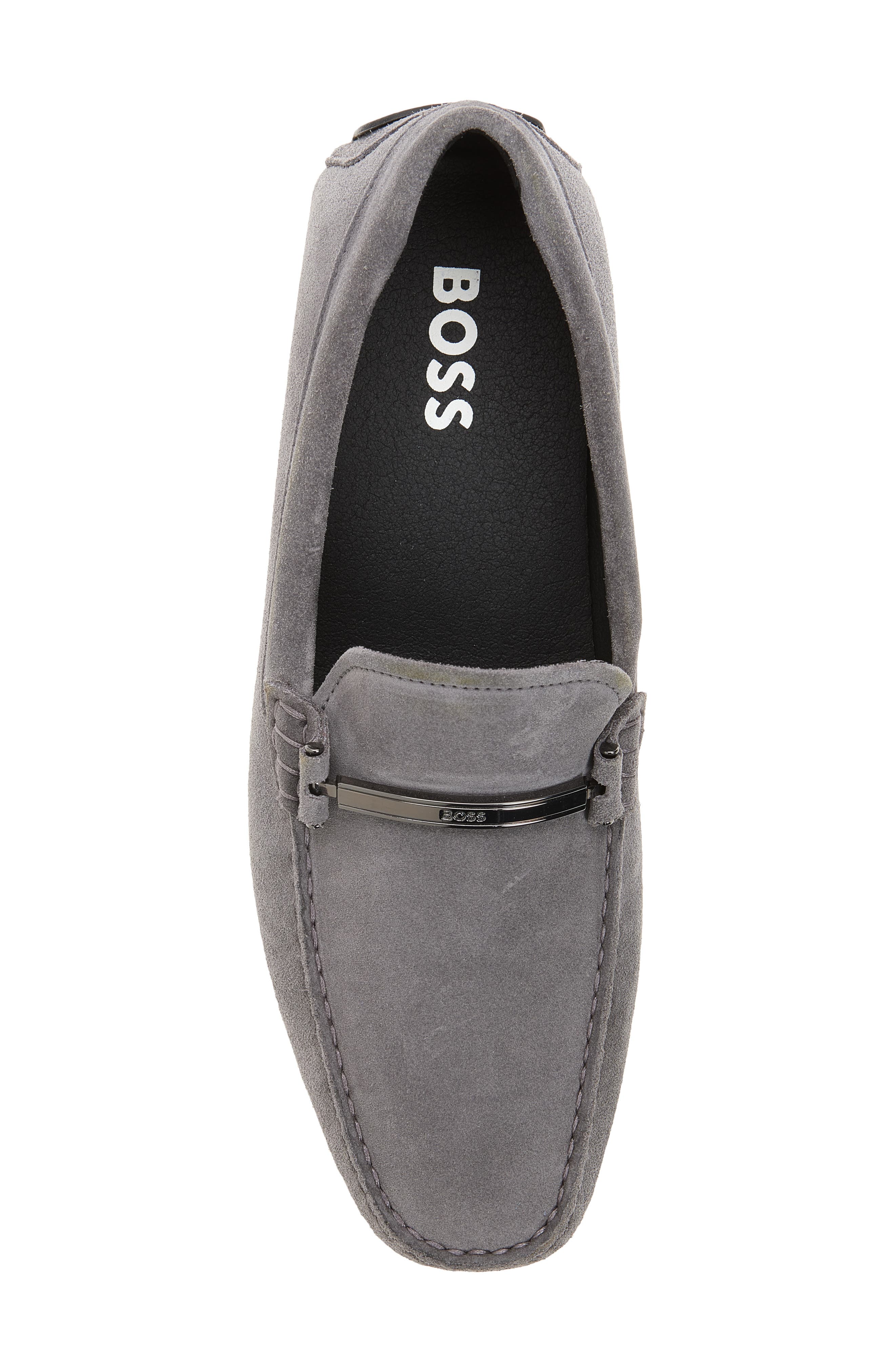 BOSS Noel Driving Shoe, Alternate, color, Medium Grey