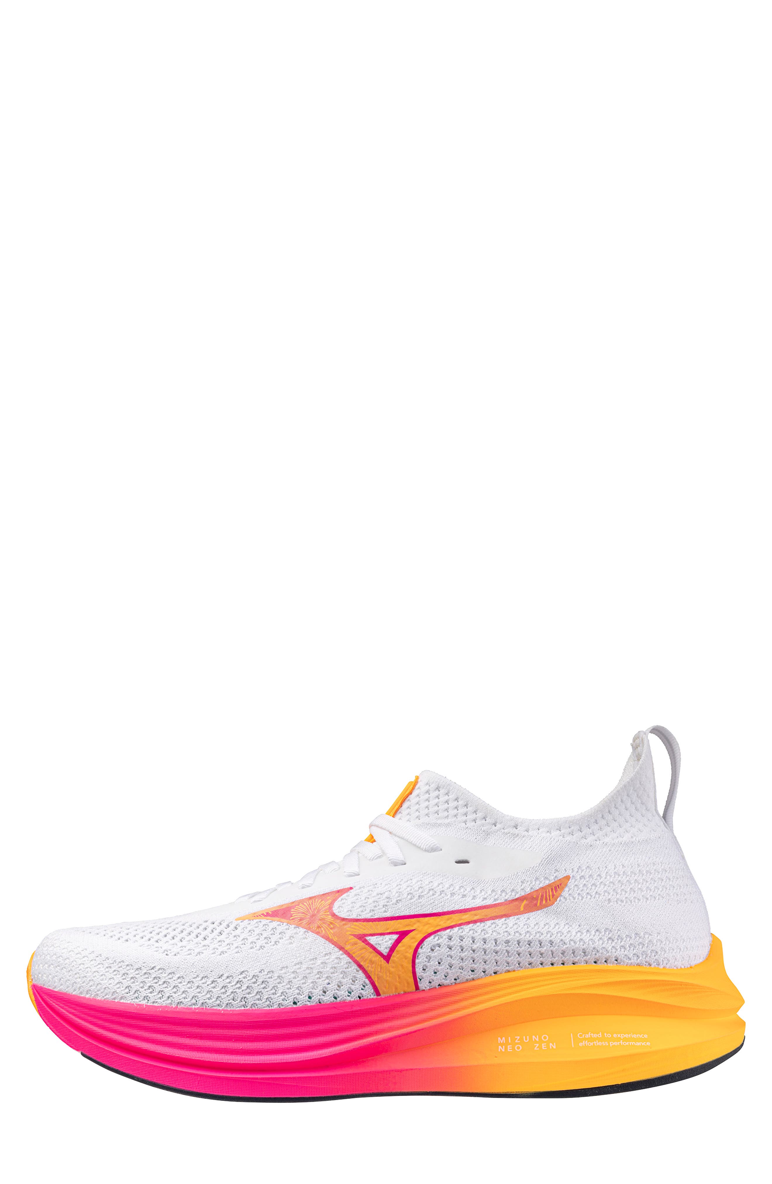 Mizuno Neo Zen Running Shoe, Alternate, color, Hanabi White-Tang Orange