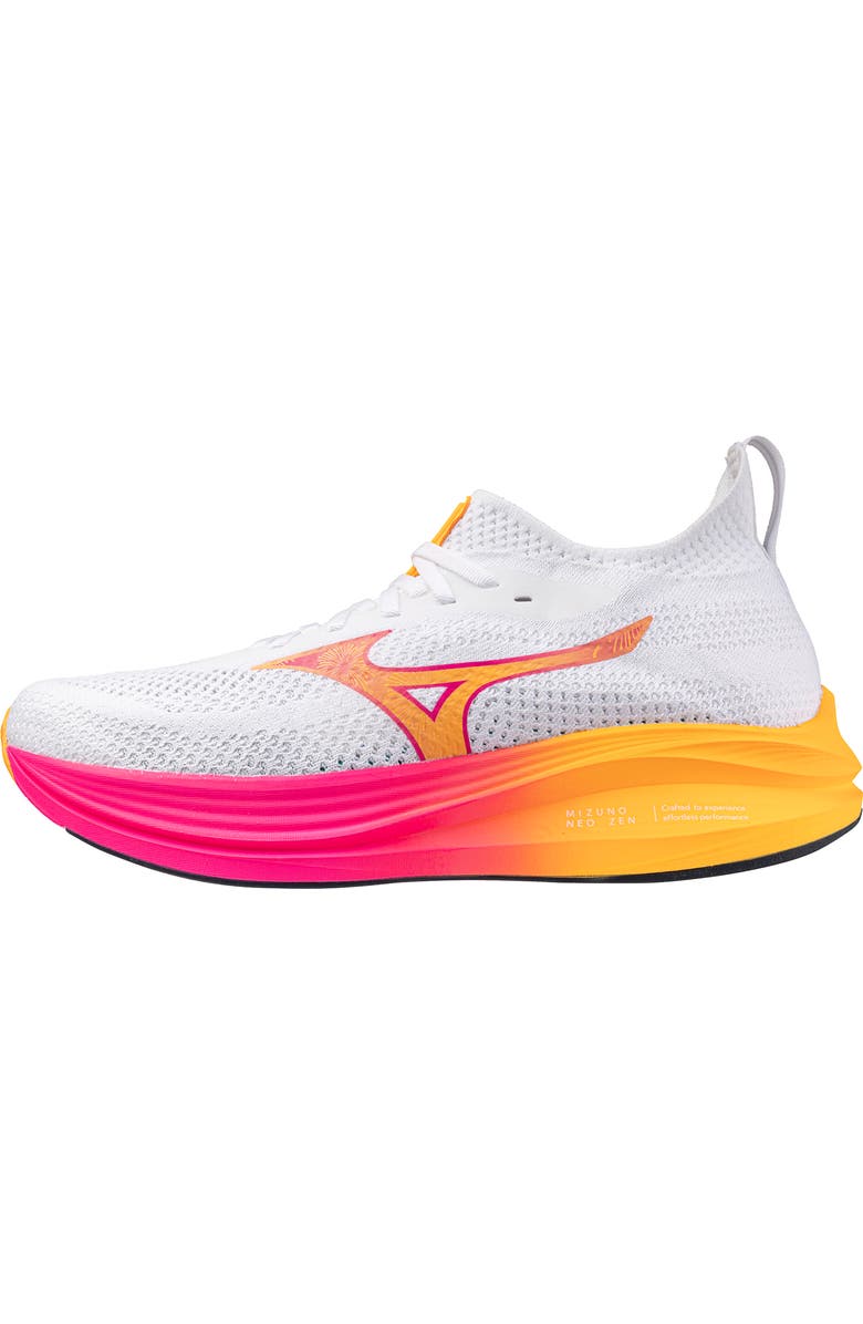 Mizuno Neo Zen Running Shoe, Alternate, color, Hanabi White-Tang Orange