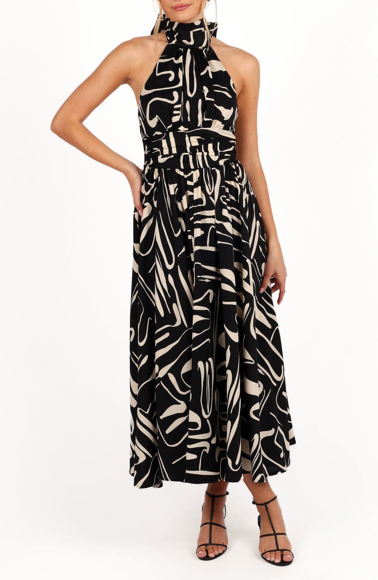 Petal & Pup Jennifer Halter Maxi Dress, Main, color, 