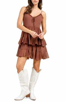 Beivy Yoryu Chiffon Tiered Minidress