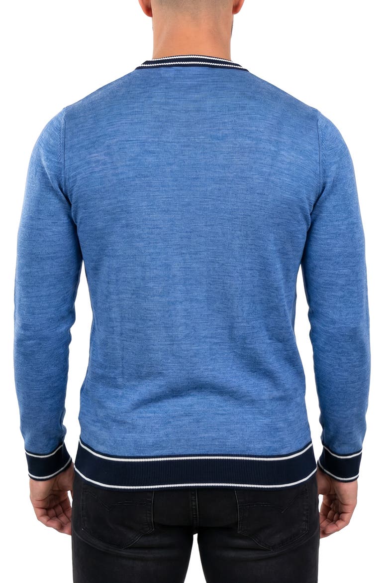 Merino Wool Crewneck Sweater, Alternate, color, GREY