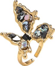 EYE CANDY LOS ANGELES Rena Butterfly Statement Ring