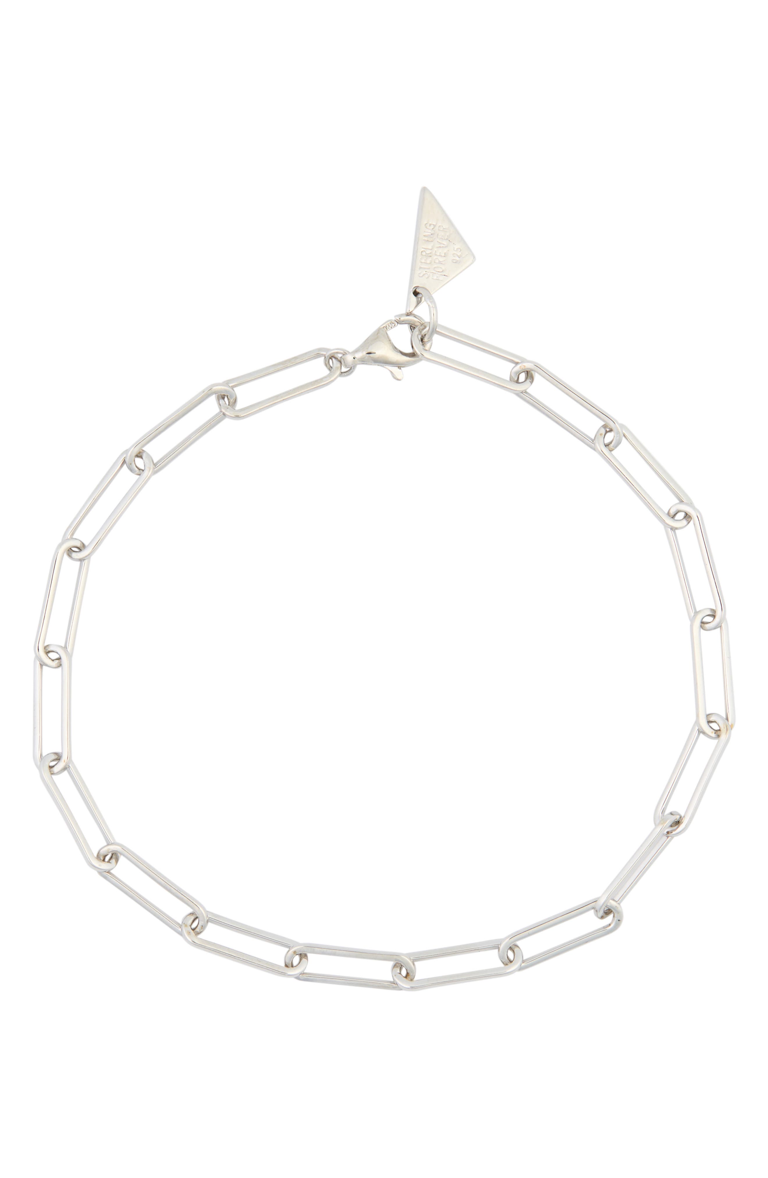 Sterling Forever Sterling Silver Delicate Link Bracelet