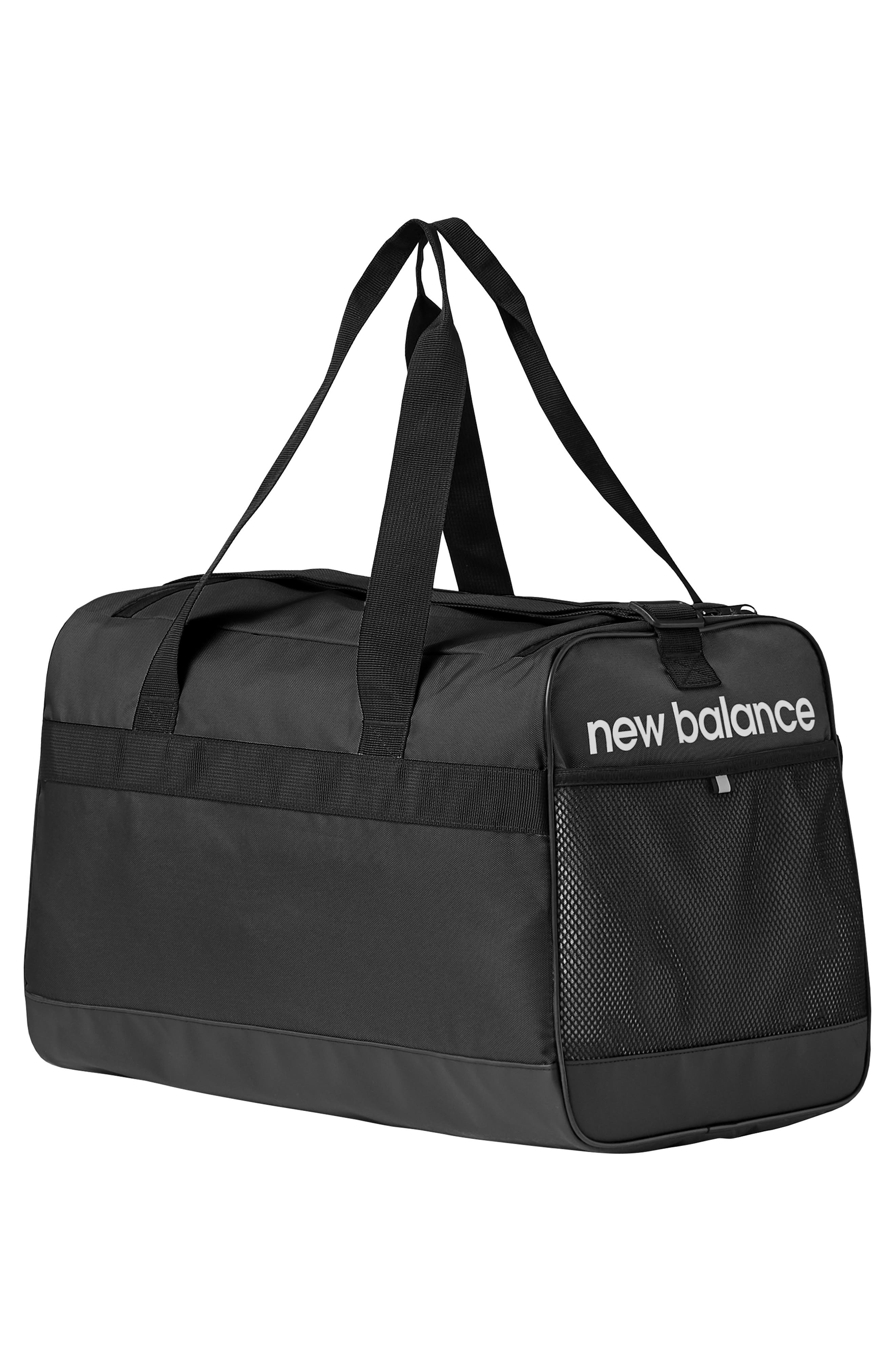 New Balance Small Team Duffle Bag, Alternate, color, Black