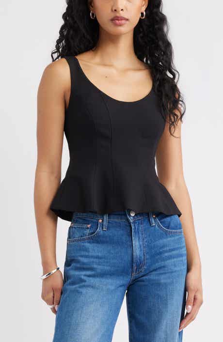 Icon Twill Peplum Top
