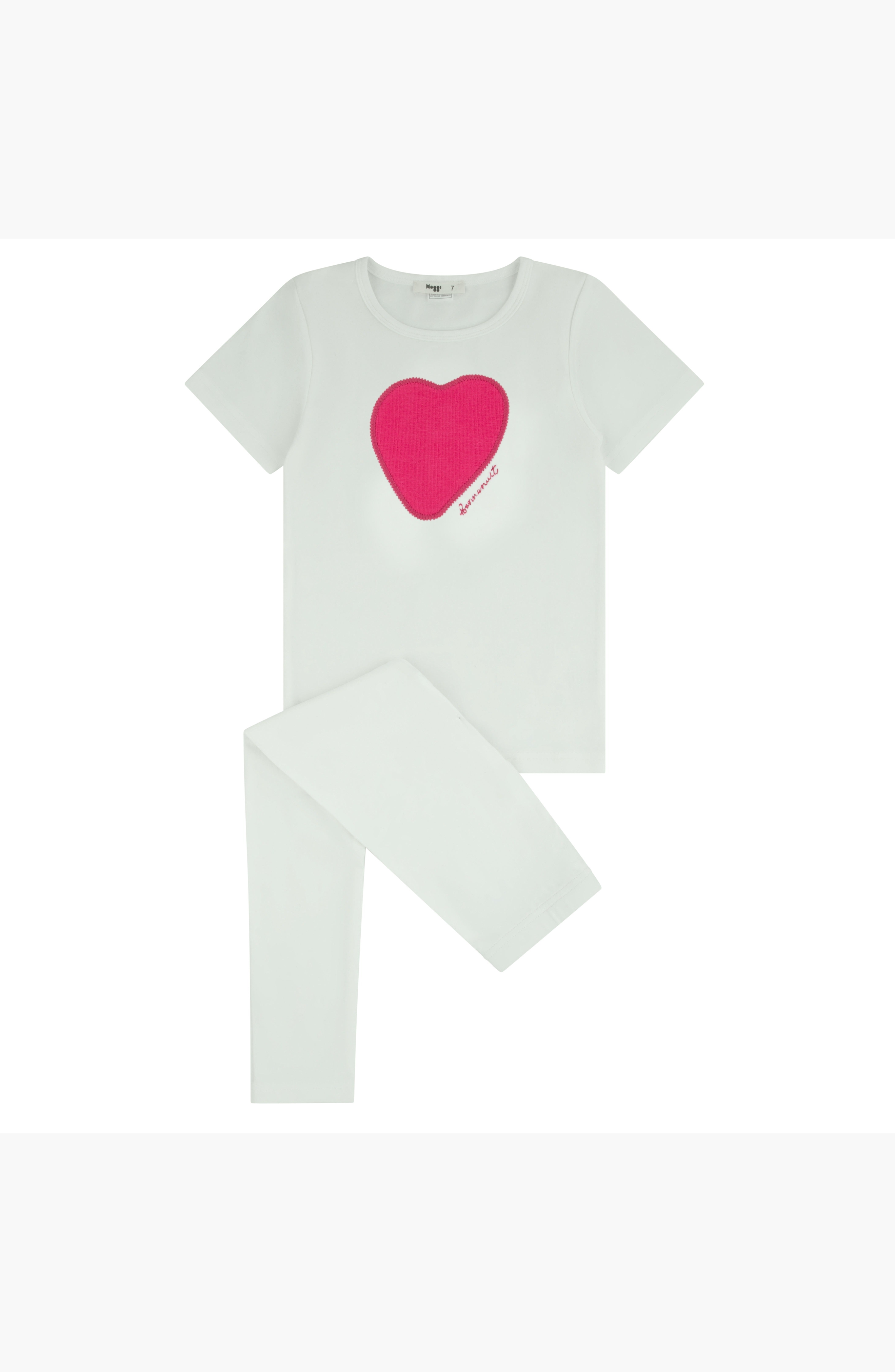 selected Ivory Fuchsia Heart