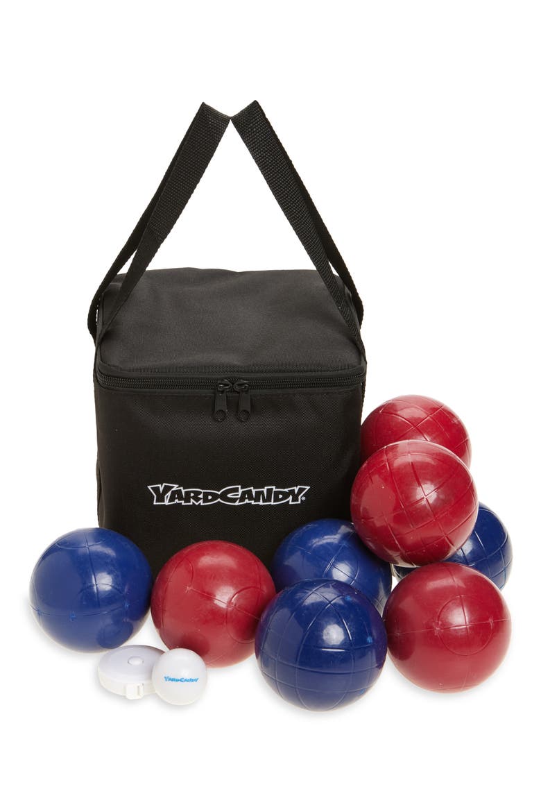 Bocce Storage Bag Set, Main, color, RED BLUE