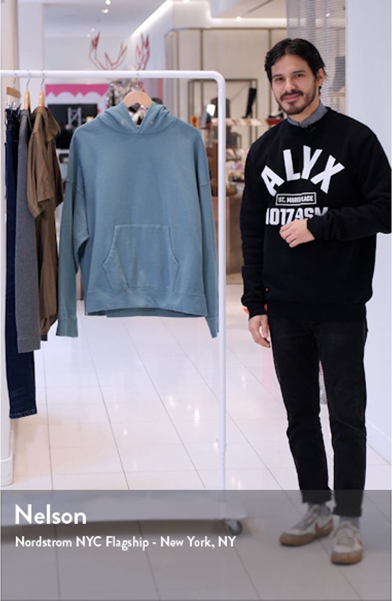 Oversize P.O. Cotton French Terry Hoodie, sales video thumbnail