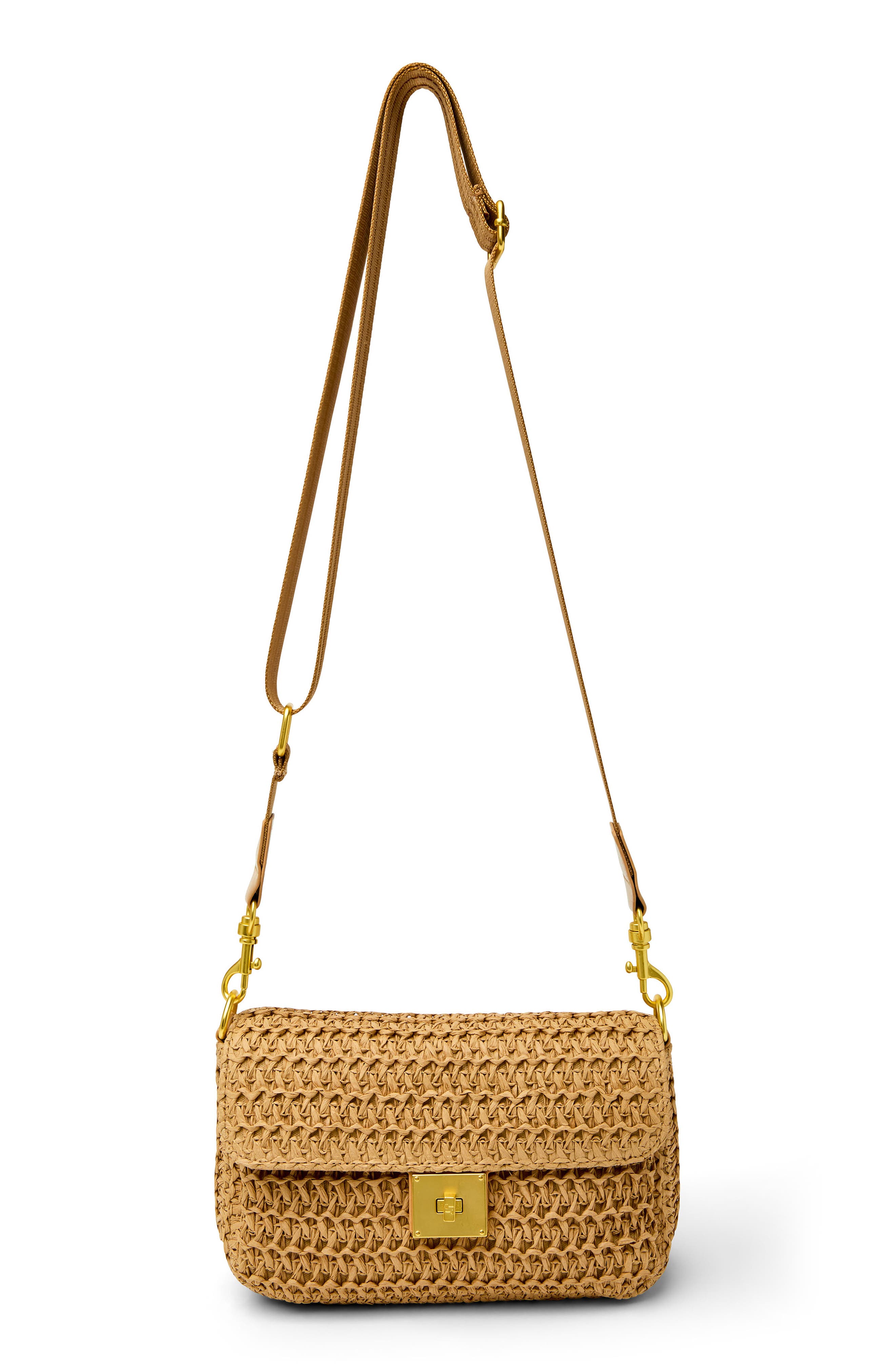 THINK ROYLN High Society Raffia Convertible Clutch, Main, color, Chai Open-Weave Raffia