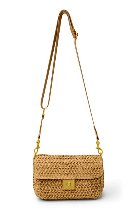 High Society Raffia Convertible Clutch