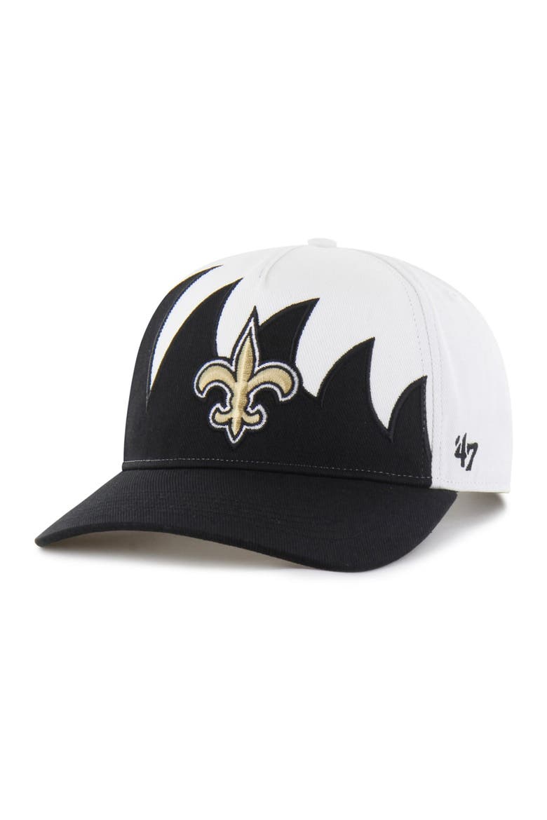 Men's '47 White New Orleans Saints Jagged Hitch Adjustable Hat, Main, color, White