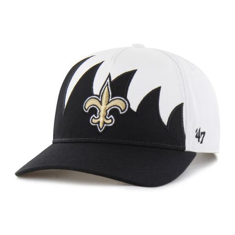 Men's '47 White New Orleans Saints Jagged Hitch Adjustable Hat
