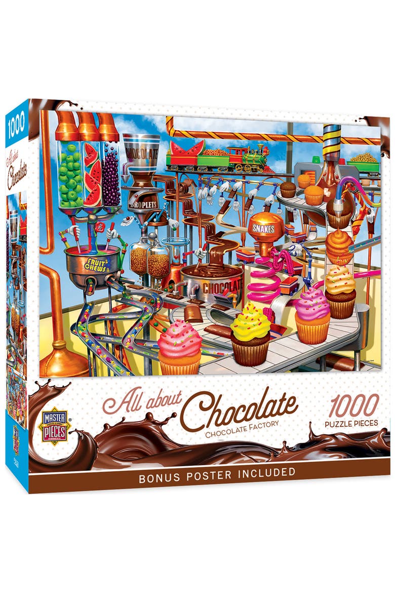 Chocolate Factory 1000 Piece Puzzle, Main, color, Multicolor