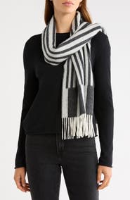 Nordstrom Stripe Wool & Cashmere Scarf