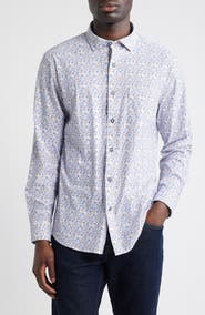 Johnston & Murphy XC Motion Performance Knit Button-Up Shirt