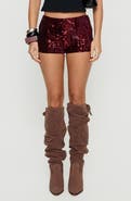 Princess Polly Showtime Micro Sequin Shorts