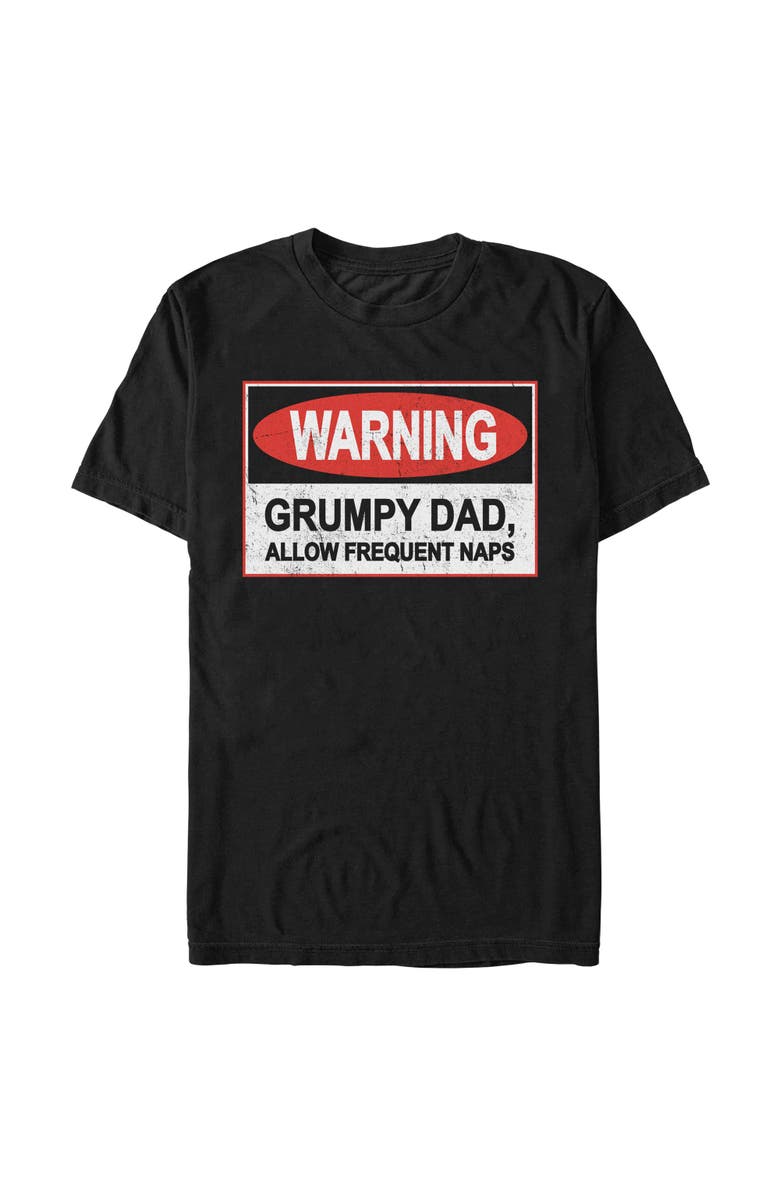 Lost Gods Men's Lost Gods Warning Grumpy Dad Graphic T-Shirt, Main, color, Black