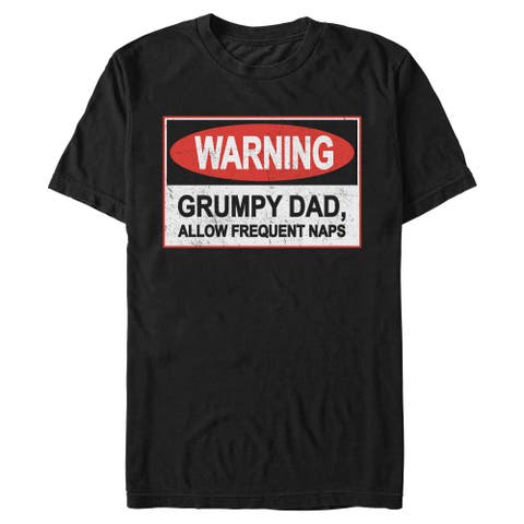Men's Lost Gods Warning Grumpy Dad  Graphic T-Shirt