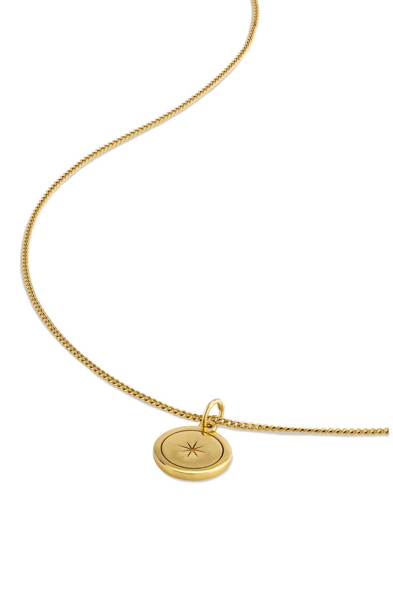 North Star Pendant Necklace, Alternate, color, GOLD