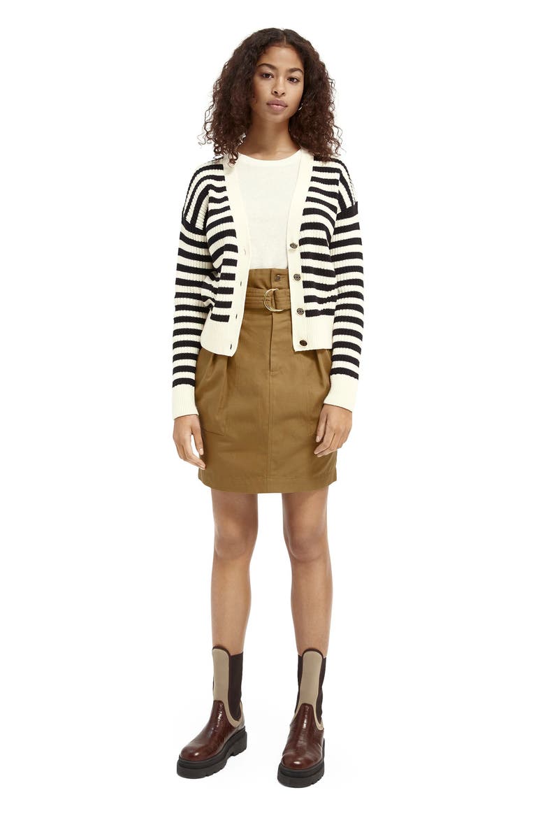 Stripe Cotton Cardigan, Alternate, color, COMBO S