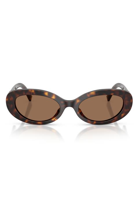 53mm Oval Sunglasses
