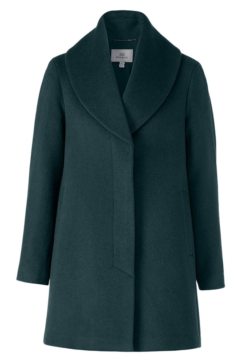 Elsa Wool Blend Coat, Alternate, color, MIDNIGHT FOREST