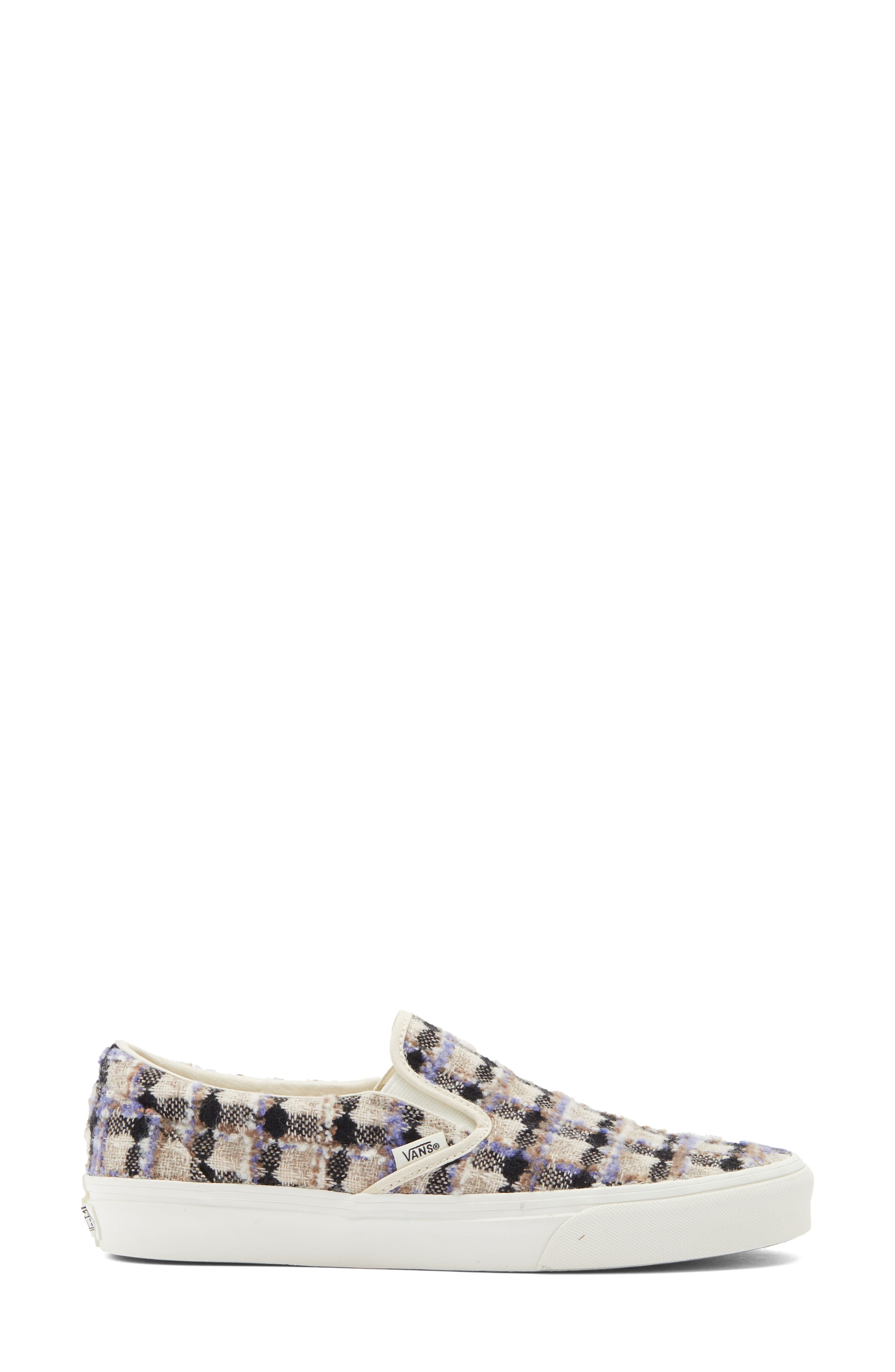 Classic Slip-On Sneaker, Alternate, color, BEADED WHITE CHECKERBOARD