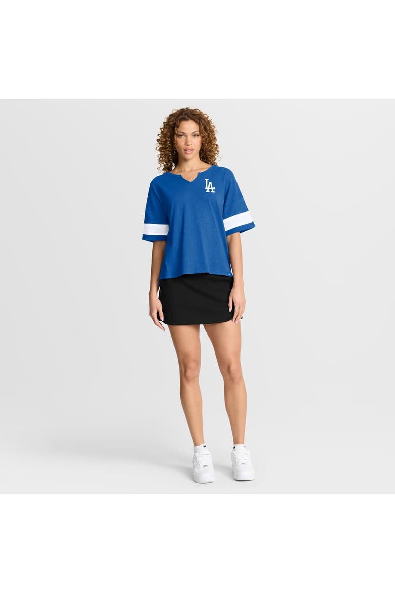 Women's Fanatics Royal Los Angeles Dodgers Curl Route T-Shirt, Alternate, color, Royal