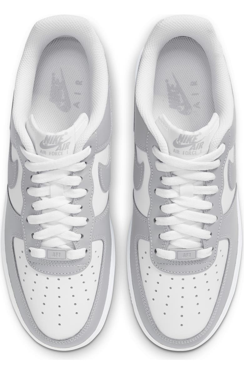 Nike Air Force 1 '07 Basketball Sneaker, Alternate, color, White/ Light Smoke Grey