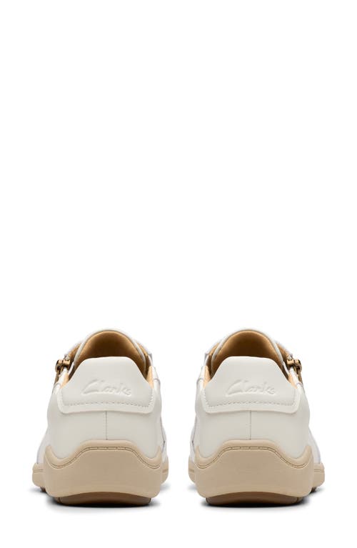Clarks Women's Bryianne Bayla Round Toe Sneakers In White