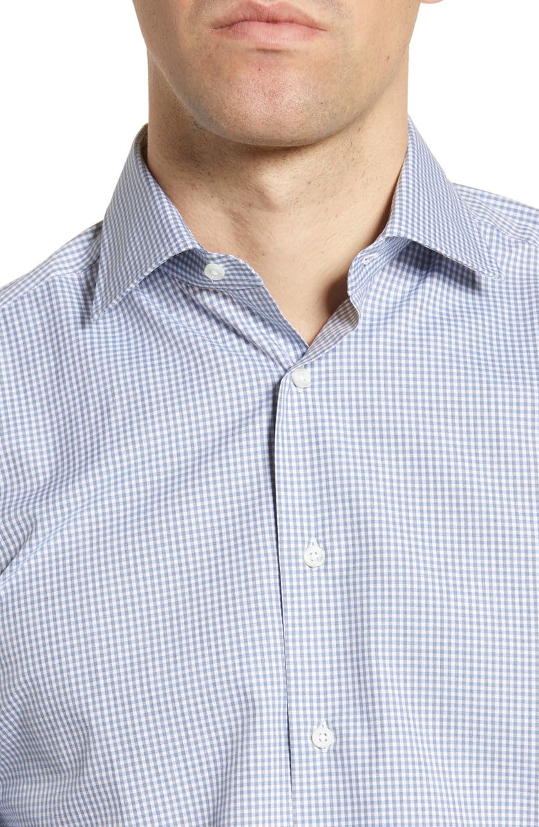 Canali Regular Fit Check Dress Shirt, Alternate, color, 