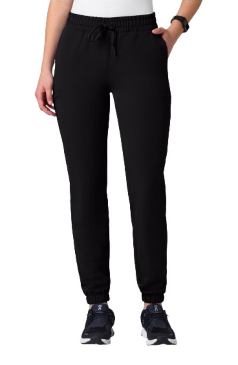 JAANUU Jace Women's 7-Pocket Skinny Scrub Jogger, Alternate, color, Black