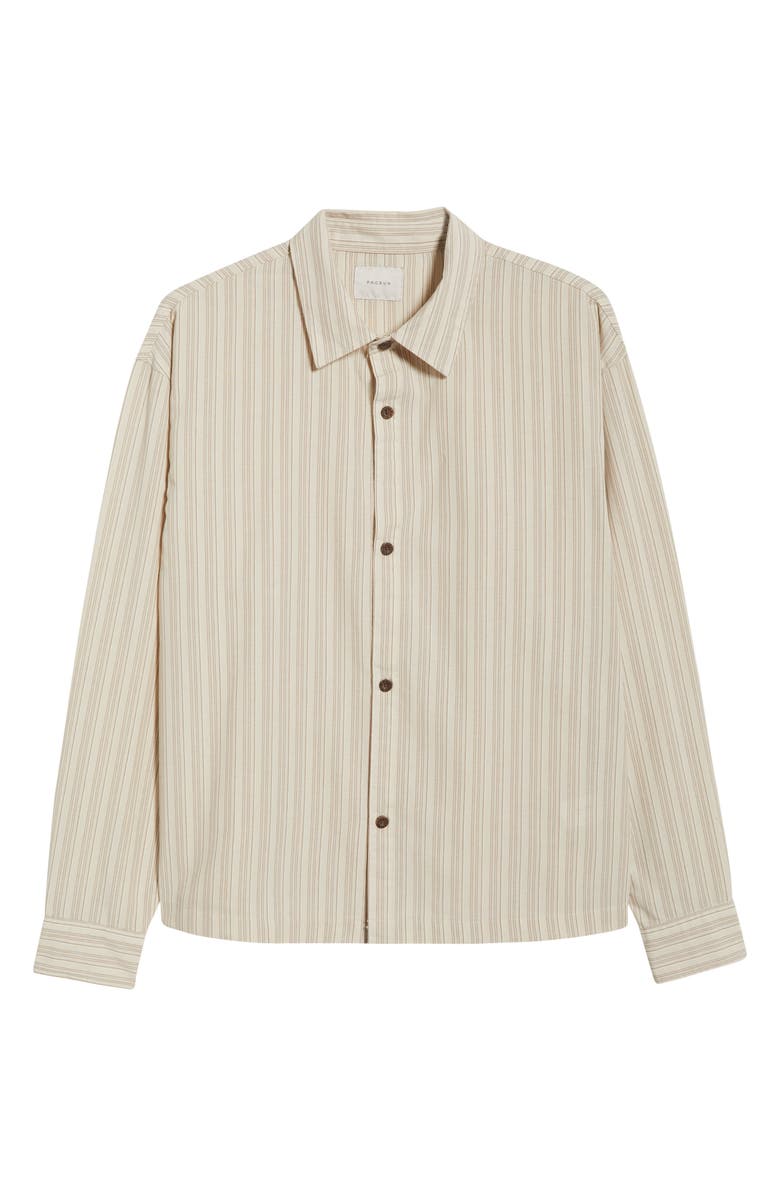 PacSun Stripe Button-Up Shirt, Alternate, color, 