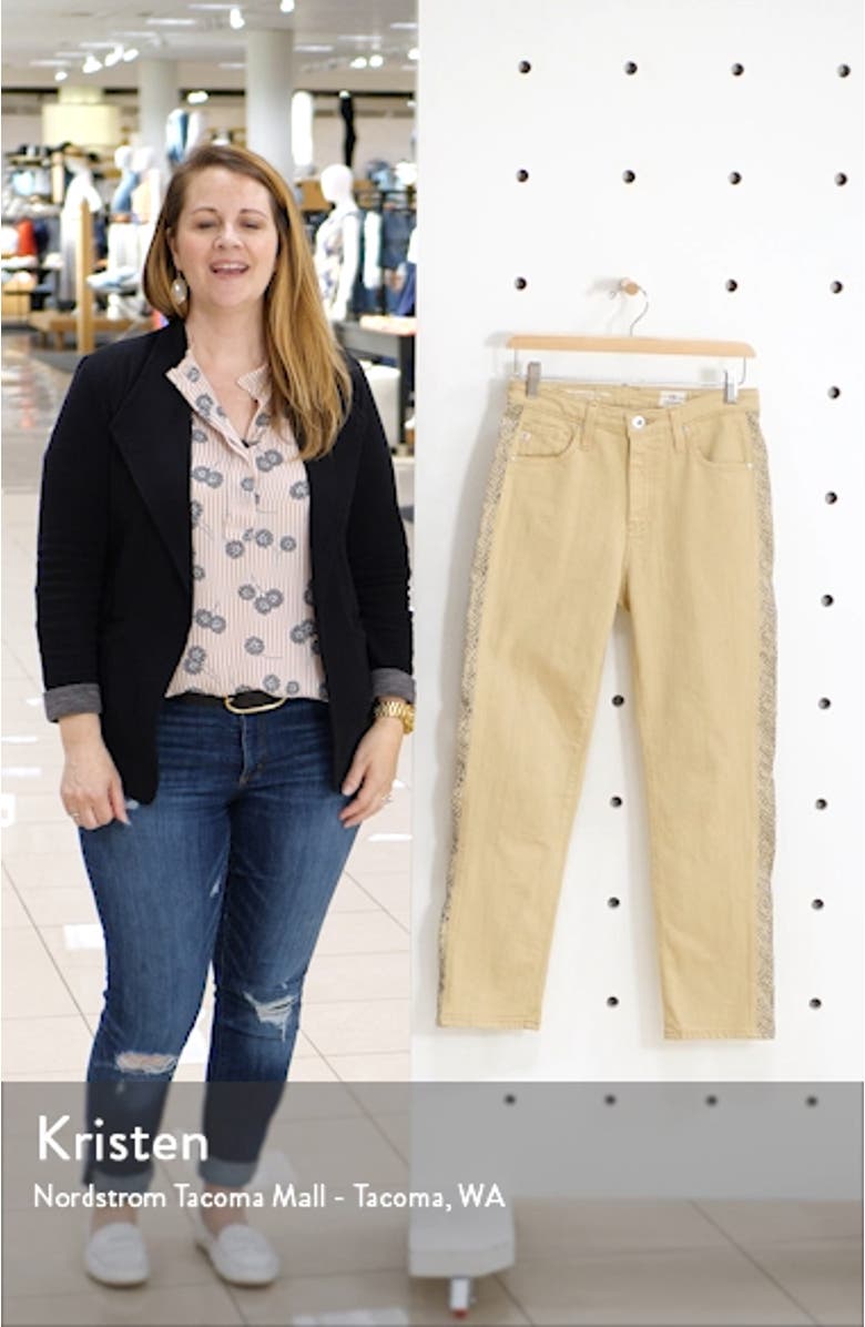 Isabelle Side Panel Ankle Skinny Jeans, sales video thumbnail